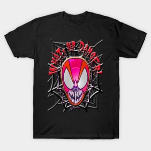 Spider Skull Whats up Danger T-Shirt